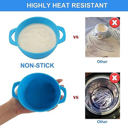 3 in 1 Wax Pot Reusable Bowl, Non-Stick Replacement Pot Removable Hair Removal Warmers Waxing, Applicable directly in the microwave oven and oven, heated